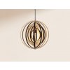 NEDES Závesné svietidlo z masívneho dreva E27 / 590 - WRE073