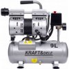 BEZOLEJOVÝ KOMPRESOR 9L 550W 155L/min 8 BAR KD1384 KRAFT&DELE