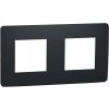 Schneider Electric Slovakia spol. s r.o. Unica Studio - NU200454 - Krycí rámček dvojnásobný, Antracit