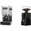 Gaggia Classic E24 BC, stainless steel + Eureka Mignon Silenzio 55, BL black