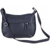 Mondo Italia Kožená kabelka na rameno 392 modrá Made in Italy Modrá