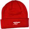 Arsenal FC Pletená zimná čiapka Arsenal FC, červená, vyšívané delo, s ohrnutím