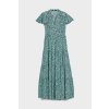 ŠATY KARL LAGERFELD PRINTED MAXI DRESS LEOPARD BLUE
