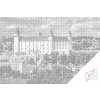 Vymalujsisam.sk Bodkovanie - Bratislava Farba: Modrá, Veľkosť: 40x60cm, Rám: Bez rámu, iba zrolované plátno