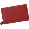 Červená kvalitná kožená peňaženka stredných rozmerov Mercucio
