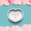 Valentín srdiečko - Vykrajovátko s pečiatkou