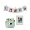 Fujifilm Instax mini 12 zelený Set s púzdrom, mini albumom a a balíčkom kartových bannerov s malými drevenými štipcami