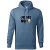 Je mi 60 pivo - Mikina pánska Cape s kapucňou - L ( Denim )
