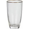 Butlers GOLDEN TWENTIES Pohár na long drink so zlatým okrajom 500 ml