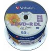 Verbatim DVD+R DL, Double Layer Inkjet Printable, 97693, 8.5GB, 8x, spindle, 50-pack, 12cm, pre archiváciu dát