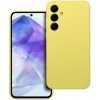 Puzdro Silicone Samsung Galaxy A55 5G, silikónové - žlté