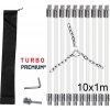 Rotačná kefa na čistenie komína s reťazovou hlavou TURBO Premium® 10m set
