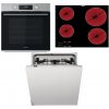 Whirlpool rúra OMK58CU1SX + sklokeramická varná doska AKT8090NE + vstavaná umývačka riadu WIC3C26F SETWH24