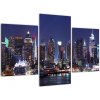 Obraz mesta - nočná žiara mesta (Obraz 90x60cm)