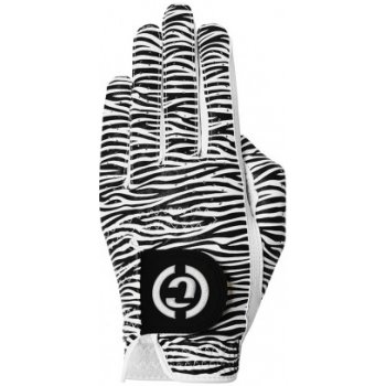 Duca Del Cosma Design Pro Zebra Womens Golf Glove Ľavá Biela/Čierna L