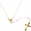 Sklenený ruženec Miranda Gold 030