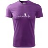 EKG floorball tričko Fialová