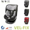 4BABY VEL-FIX RWF detská sedačka I-size (40-150 cm) autosedačky ISO-FIX detské autosedačky (0-36 kg) 360 stupňov otočná šedá