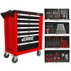 VERKE Dielenský vozík na náradie 7+1 zásuviek červená VERKE V33106