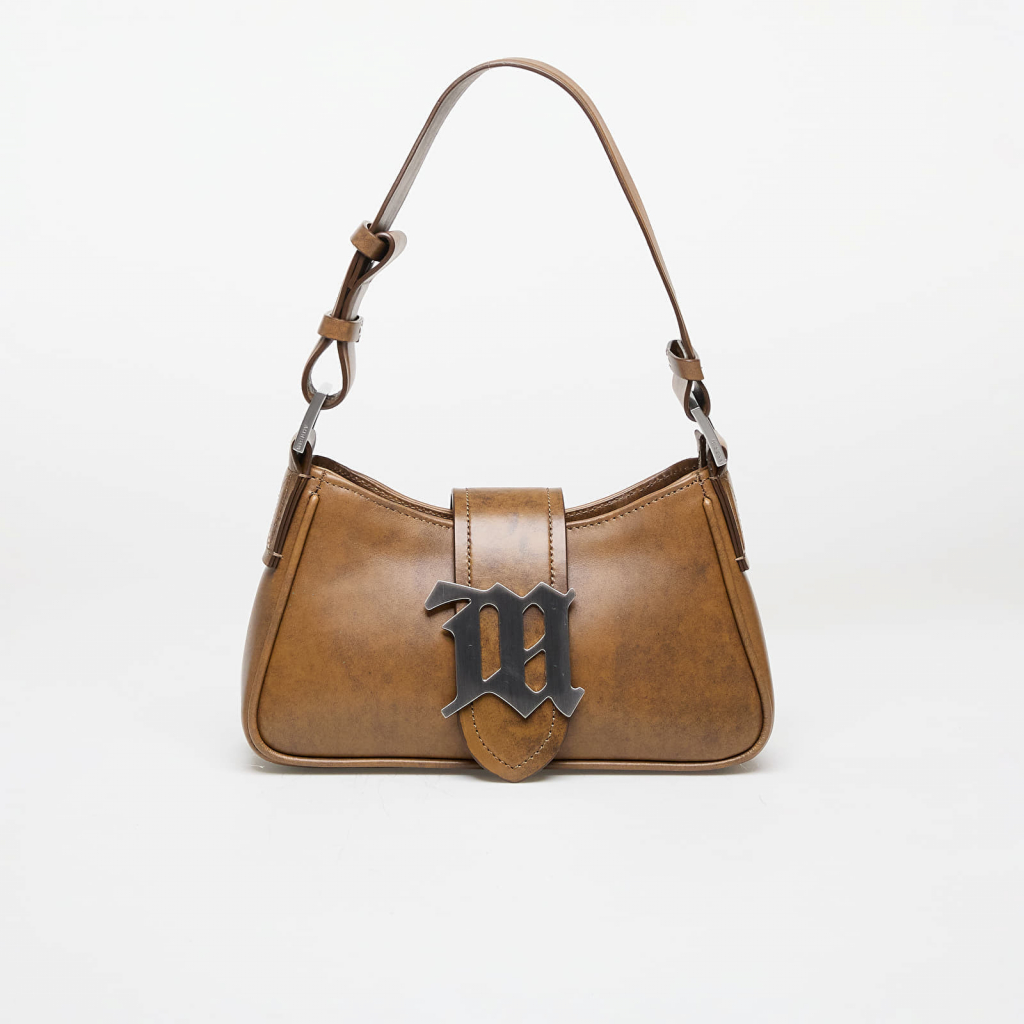 MISBHV Leather Shoulder Bag Small Brown Faded