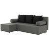 Tempo Kondela Rohová sedacia súprava, sivá/čierna, ľavá, MEXX