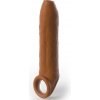 Pipedream Fantasy X-tensions Elite Uncut Silicone Penis Enhancer with Strap Tan
