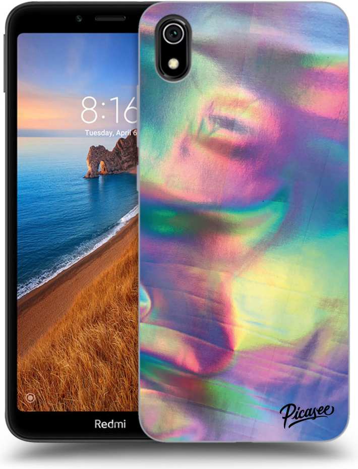 Púzdro Picasee silikónové Xiaomi Redmi 7A - Holo čierne