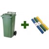 Akciový balíček popolnica odpadová nádoba 120L + vrecia na odpad - zelená
