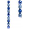 Vianočné gule plast 6cm s/9 tm. modré 235496 - Dekorácia