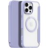 Puzdro DUX DUCIS Skin X pre Apple iPhone 16 Pro - podpora MagSafe - syntetická koža - fialové