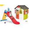 Smoby set domček Jura Lodge s dvoma dverami a šmykľavka Funny Toboggan 810500-18