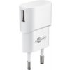 Roline Goobay Napájací a nabíjací adaptér 230V na USB, max.1, biely