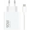 Xiaomi MDY-15-EK USB-A 90W Cestovní Nabíječka + USB-C 6A Datový Kabel White