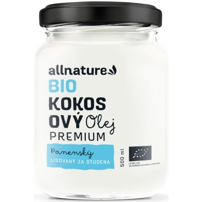 Allnature Kokosový olej Bio Premium 0,5 l