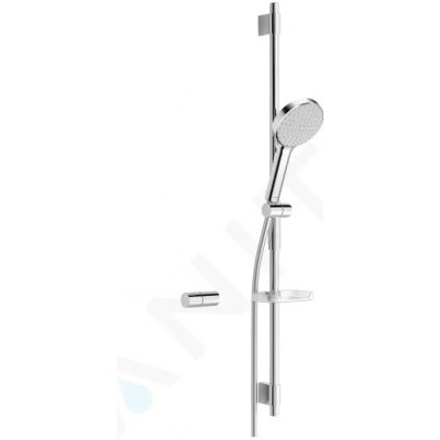 HANSA Activejet Set sprchovej hlavice, 1 prúd, tyče a hadice, svetlosivá/chróm