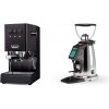 Gaggia New Classic E24, black + Rocket Espresso SPLUGA, chrome