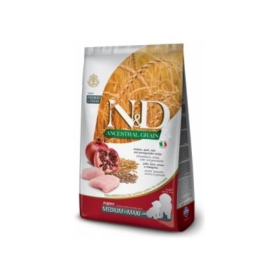 N & D Dog Low Grain Puppy Medium&Maxi Chicken & Pomegranate 12 kg