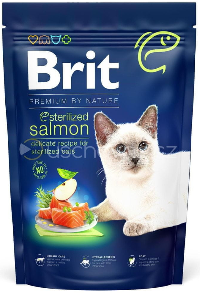 Brit Premium by Nature Cat. Sterilized Salmon 1,5 kg