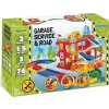 Wader Garáž servis 3 poschodia dráha 1,5 m 2 autá plast v krabici 59x40x15cm