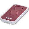 Nice INTI2R vysielač ERA INTI 2-kanálový červený, 433,92 MHz, plávajúci kód, 56x30x9,5mm