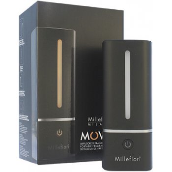 Millefiori přenosný aroma difuzér Moveo s USB nabíjením MOVEO černá 5 x 13 cm