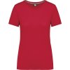 Kariban Tričko WK307, pracovní, krátký rukáv, dámské COT20W30700400-red Červená XS
