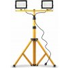 Pronett RJ4930 Stavebný LED reflektor so statívom 2x 50W, 120 cm