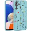 Silikónové puzdro na Samsung Galaxy A14 5G A146 Tech Protect Mood Garden modré