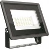 V-TAC Čierny LED reflektor 30W, Studená biela 6000 - 6500K