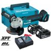 Makita DGA506RTJ aku uhlová brúska 125mm Li-ion 18V 5,0 Ah