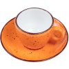 IRIS DOTS oranžová šálka s podšálkou Veľkosť: 7cl na ESPRESSO