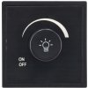 BERGE Stmievač pod omietku pre LED žiarovky 500W - 230V - čierny
