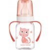 Canpol babies Fľaša s potlačou 120ml a úchyty bez BPA