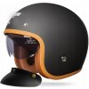 Otvorená motocyklová prilba Horn Matná L 59-60 clona šilt ECE06 s prípravou pre interkom